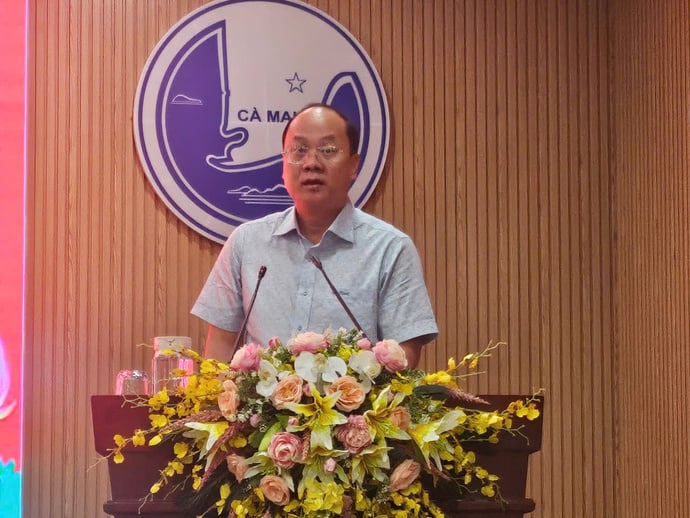 Ông Nguyễn Hồ Hải, Bí thư Tỉnh ủy Cà Mau phát biểu chỉ đạo tại Hội nghị.