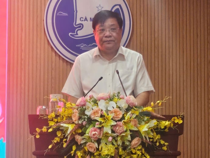 Ông Phạm Thành Ngại, Chủ tịch UBND tỉnh Cà Mau phát biểu tại buổi lễ.
