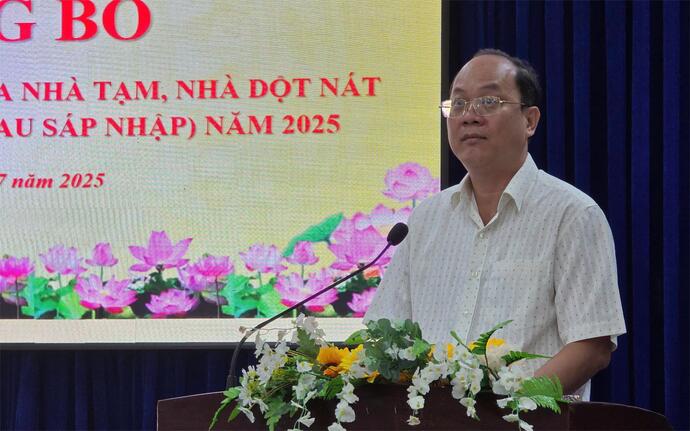 Bí thư Tỉnh ủy Cà Mau Nguyễn Hồ Hải phát biểu tại buổi lễ công bố.
