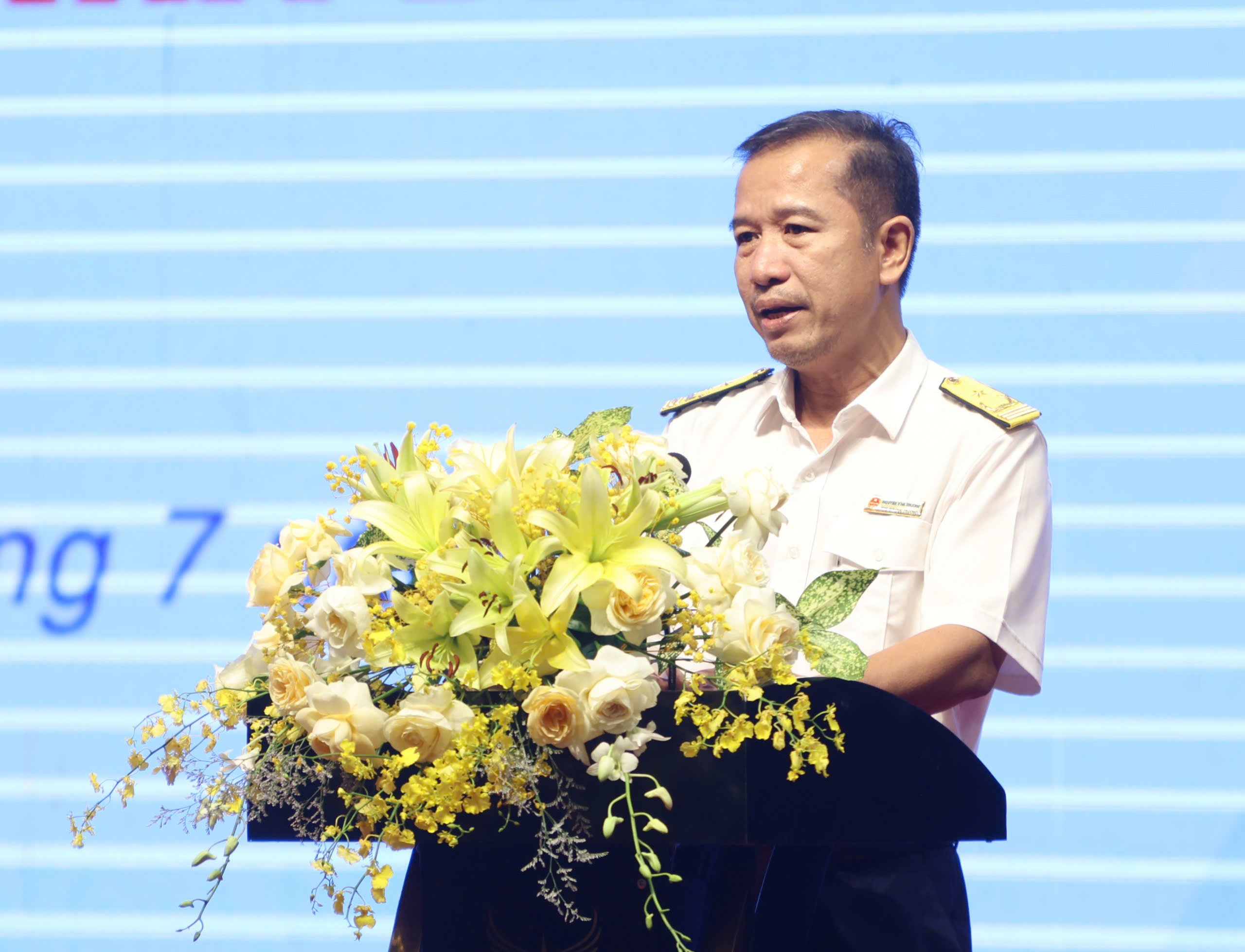Ông Nguyễn Văn Trường - Phó Trưởng Thuế TP. Cần Thơ phát biểu tại buổi họp mặt.