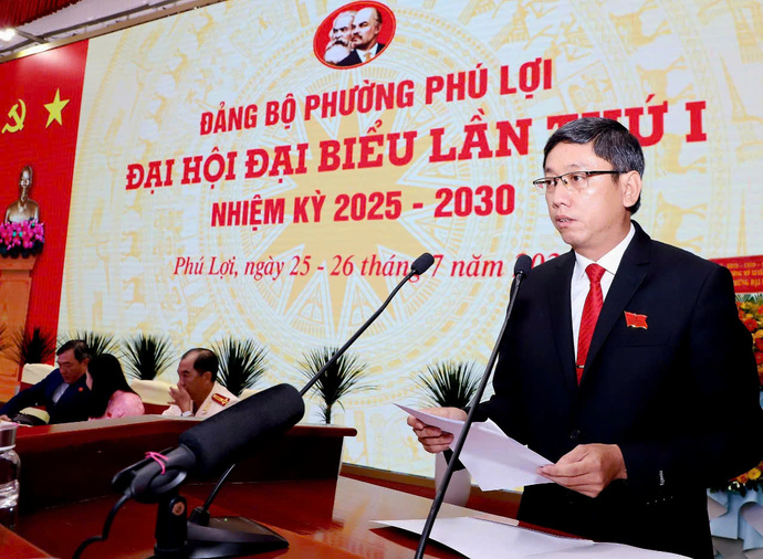 Ông Thái Đăng Khoa, Bí thư Đảng ủy phường Phú Lợi