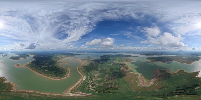Hồ Dầu Tiếng nằm cách phường Tây Ninh khoảng 25 km. Ảnh: Châu Tâm