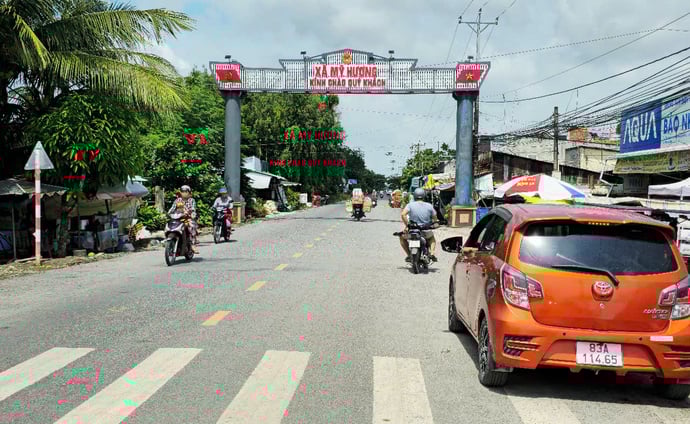 Xã Mỹ Hương sau khi sáp từ ba xã (Mỹ Hương, Phú Mỹ, Thuận Hưng)