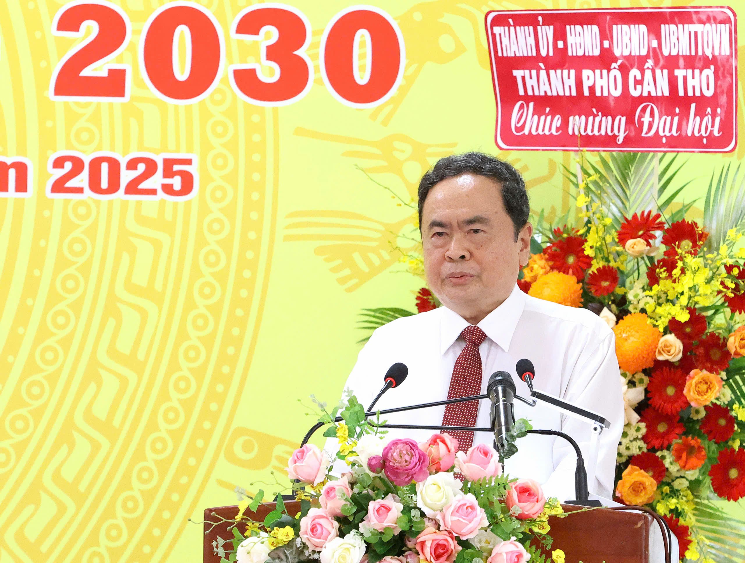 Chủ tịch Quốc hội Trần Thanh Mẫn phát biểu chỉ đạo tại Đại hội