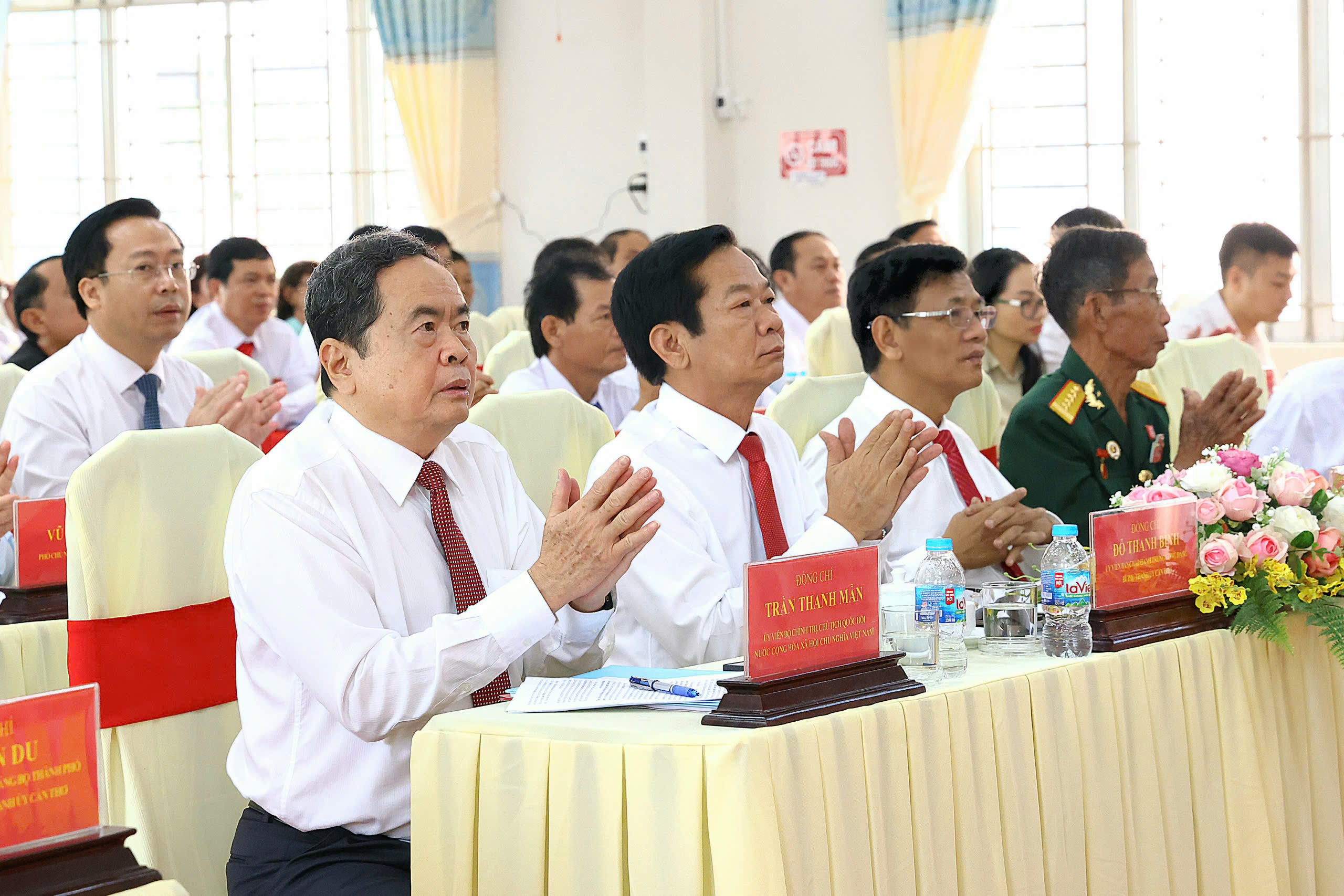Chủ tịch Quốc hội Trần Thanh Mẫn dự và phát biểu chỉ đạo tại Đại hội.