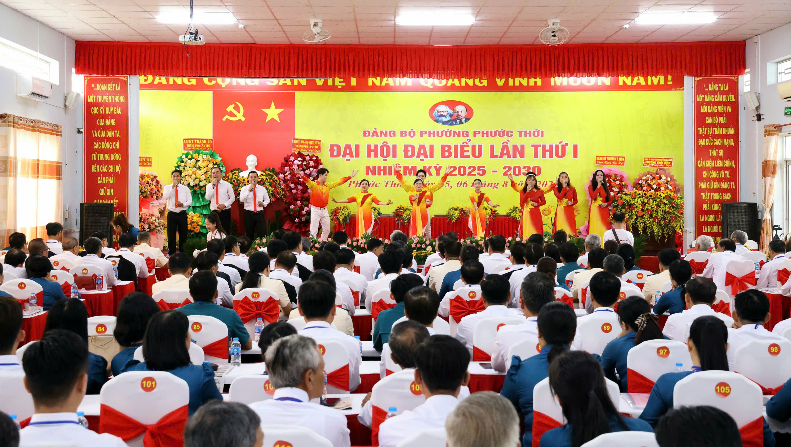 Quang cảnh Đại hội đại biểu Phường Phước Thới lần thứ I, nhiệm kỳ 2025 - 2030.