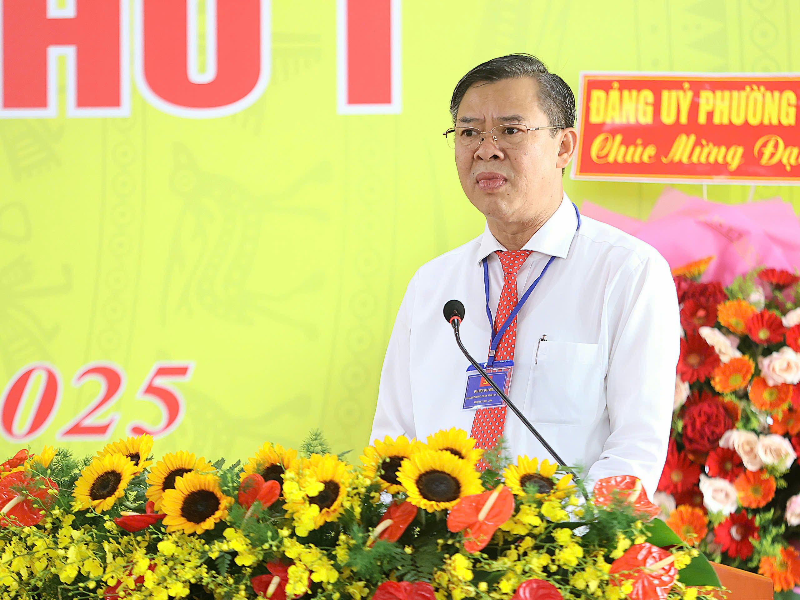 Ông Trương Cảnh Tuyên - Phó Bí thư Thành ủy Cần Thơ phát biểu chỉ đạo tại Đại hội.