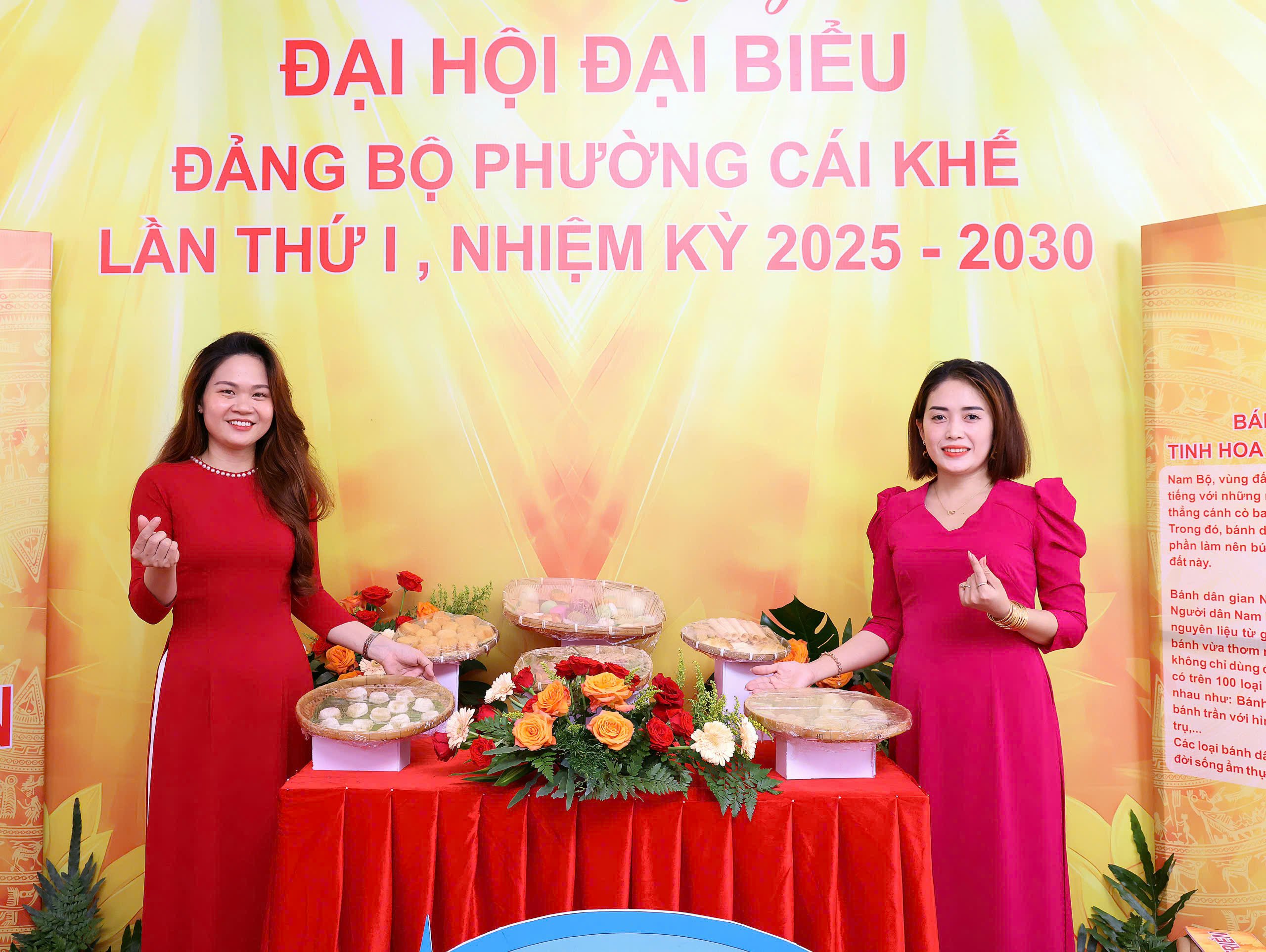 Giới thiệu bánh dân gian của địa phương.