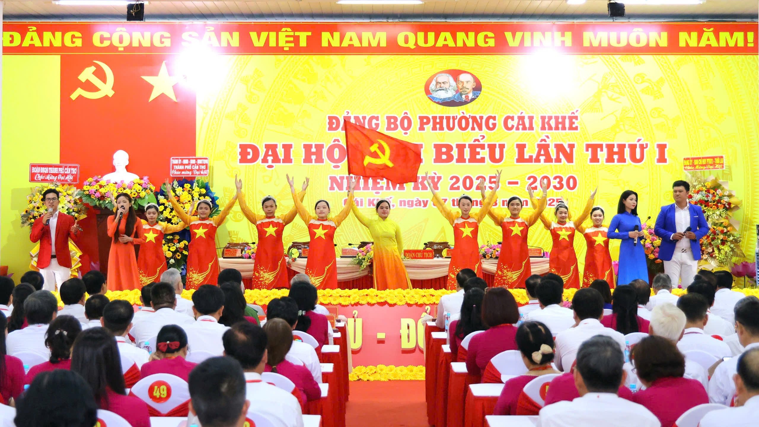 Quang cảnh Đại hội đại biểu phường Cái Khế lần thứ I, nhiệm kỳ 2025 - 2030.