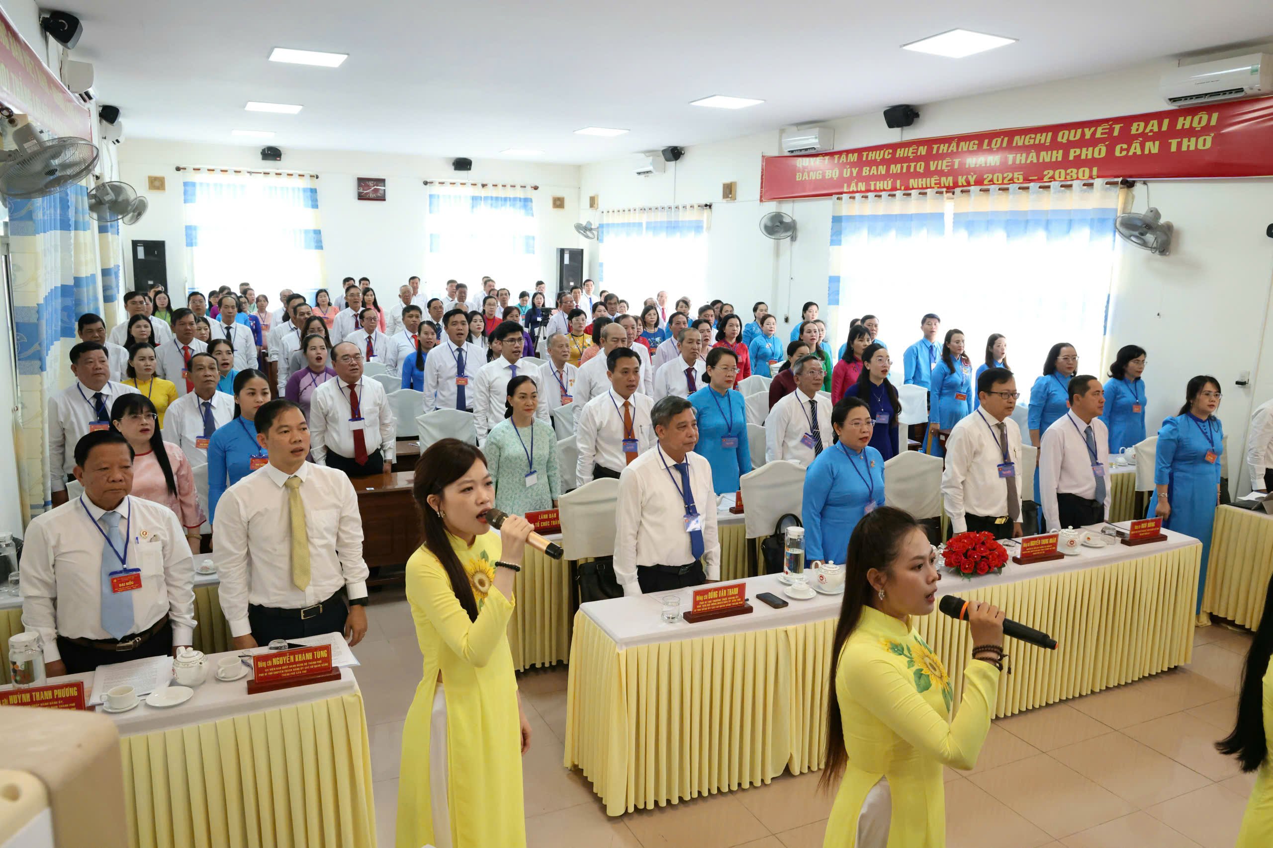 Quang cảnh Ðại hội đại biểu Ðảng bộ Ủy ban MTTQ Việt Nam TP. Cần Thơ lần thứ I, nhiệm kỳ 2025 - 2030.