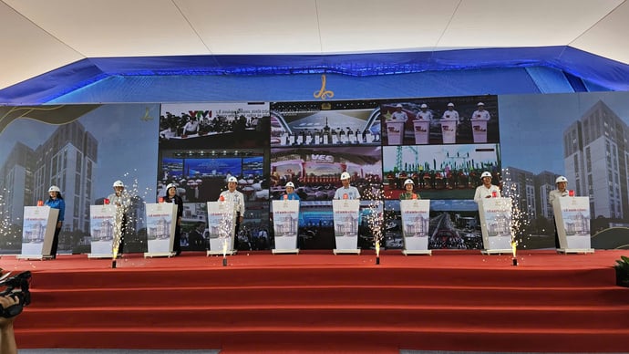 Lễ khởi công Dự án nhà ở thuộc Khu thiết chế Công đoàn của Khu công nghiệp An Nghiệp (Chung cư An Nghiệp)