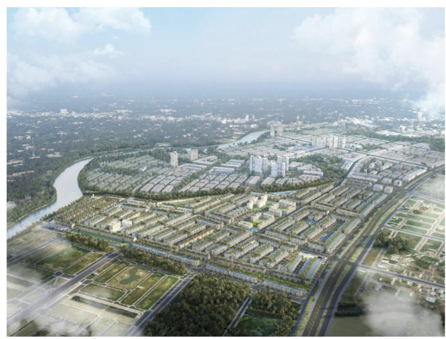 T&T City Millennia có 3 mặt tiếp giáp sông, vừa là điểm nhấn cảnh quan sinh thái cho toàn dự án, vừa mang đến nguồn sinh khí thịnh vượng. Ảnh phối cảnh