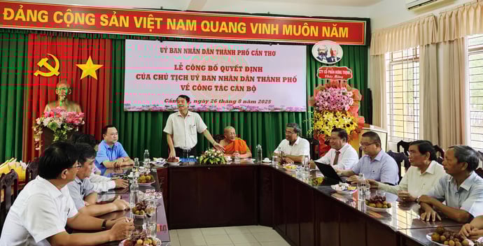 Phó Chủ tịch UBBD TP. Cần Thơ phát biểu