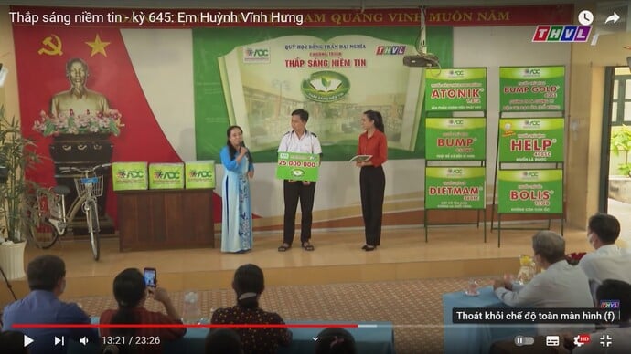 Em Huỳnh Vĩnh Hưng - nhân vật chương trình Thắp sáng niềm tin kỳ 645