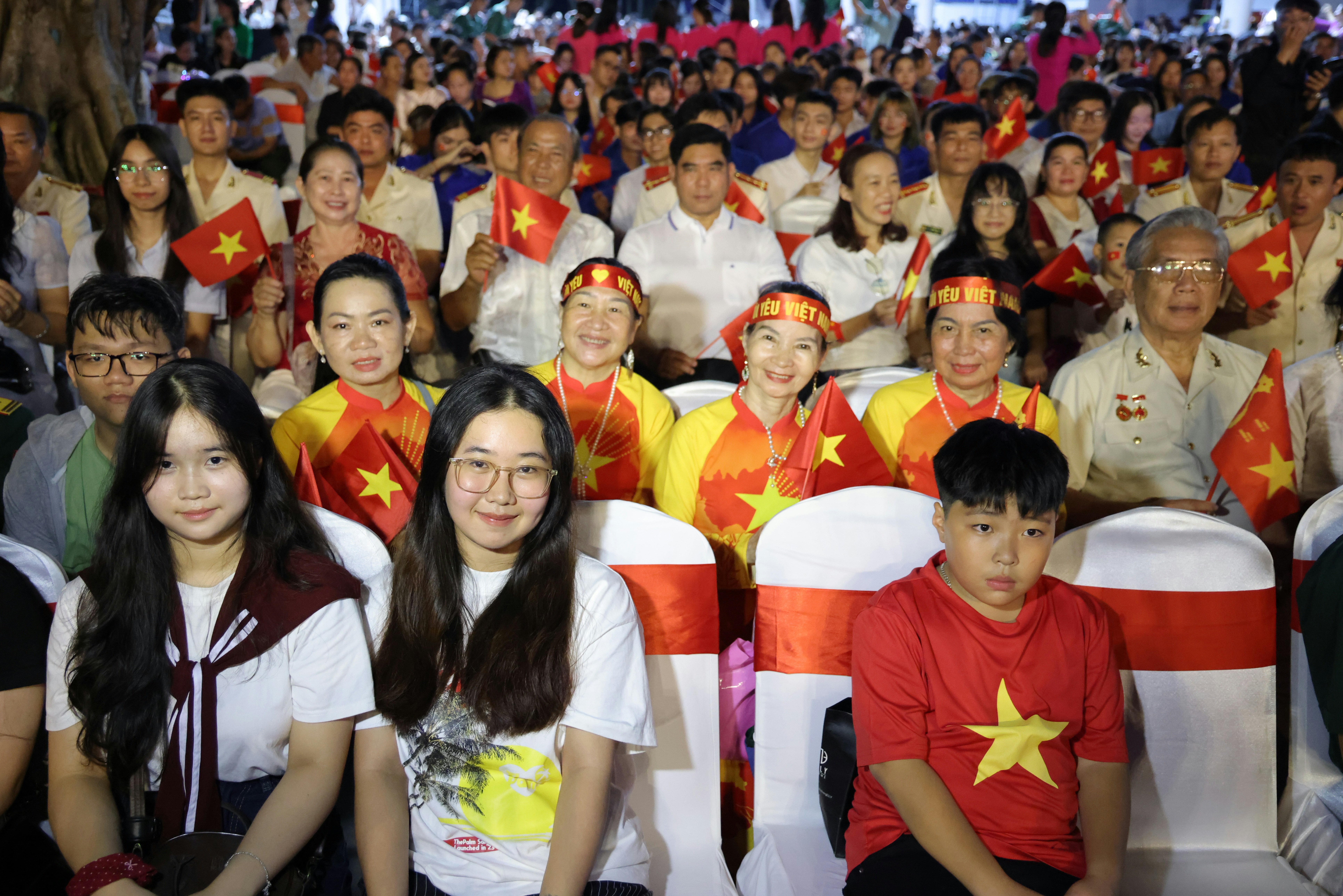 Nụ cười của người dân là hình ảnh dễ bắt gặp trong Ngày Quốc khánh.