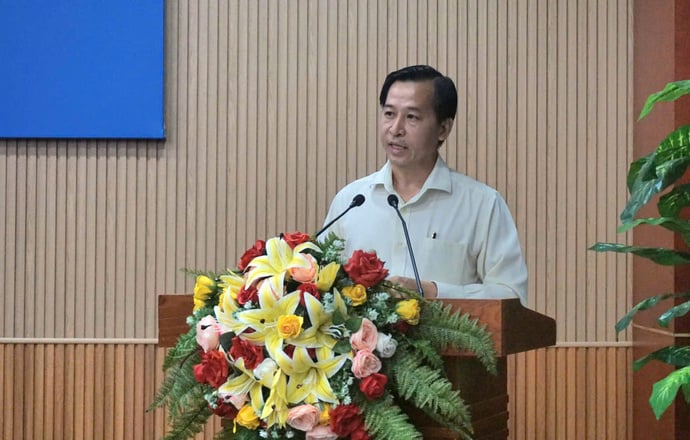 Ông Quách Văn Ẩn, Phó Giám Đốc Sở Khoa học và Công nghệ tỉnh Cà Mau thông tin về Tuần lễ Khoa học, công nghệ - Văn hóa, du lịch và Cuộc thi Gạo ngon Đồng bằng Sông Cửu Long lần thứ I, năm 2026.