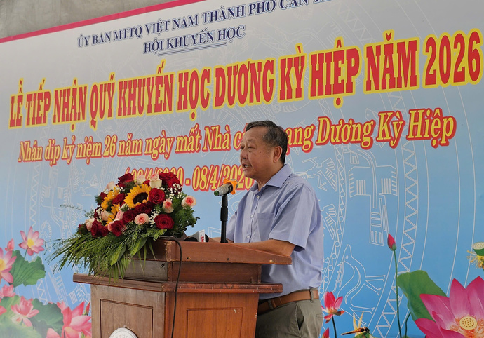 Ông Dương Kỳ Hùng phát biểu tại chương trình.