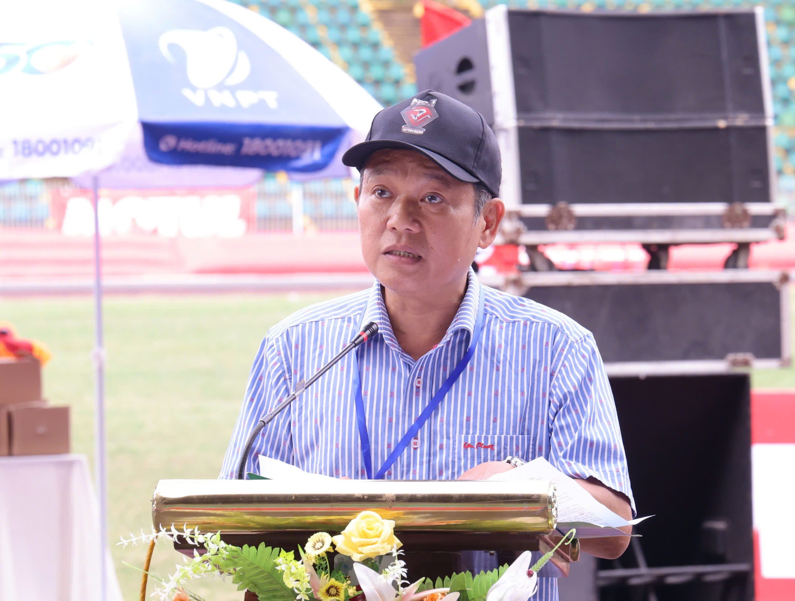 Ông Trương Công Quốc Việt - Phó Giám đốc Sở Văn hóa, Thể thao và Du lịch TP. Cần Thơ phát biểu khai mạc.