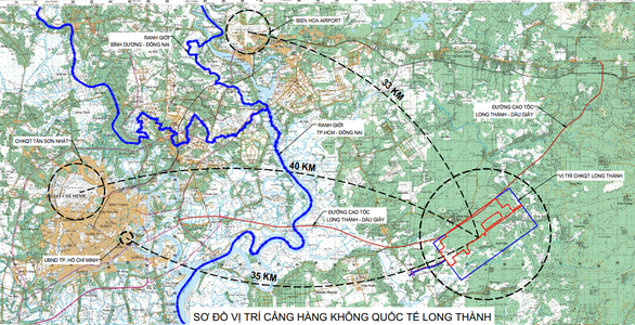 Correlation between Long Thanh airport and Ho Chi Minh City - Source: ACV