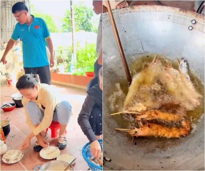 Gallery - 'Tiểu thư' Doãn Hải My về quê chồng làm cỗ, cảnh vào bếp được chị dâu quay lại khiến dân mạng hết lời khen ngợi