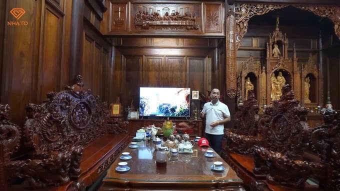 Gallery - Biệt phủ rộng 1.000m2, nội thất toàn gỗ quý, sở hữu 'kho báu' trầm hương bạc tỷ gây sốt - image 6