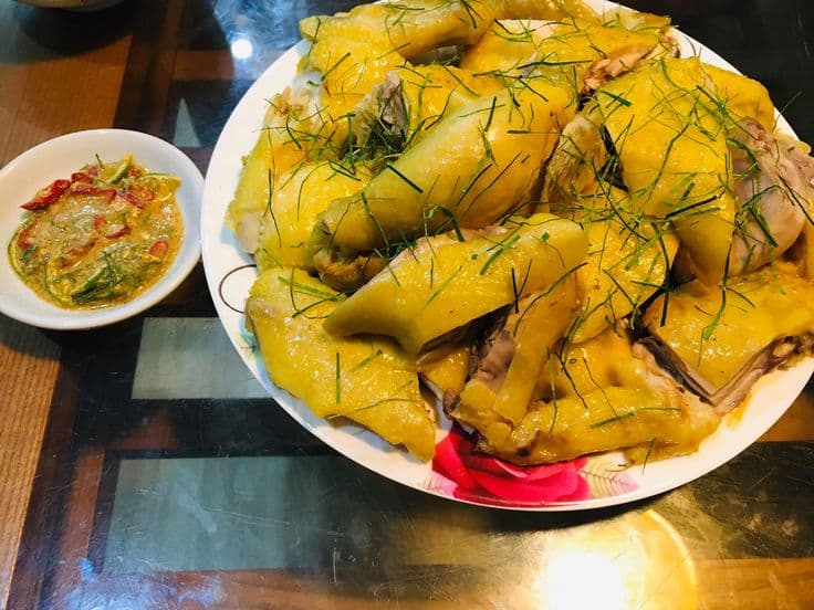 thịt gà lá chanh 2