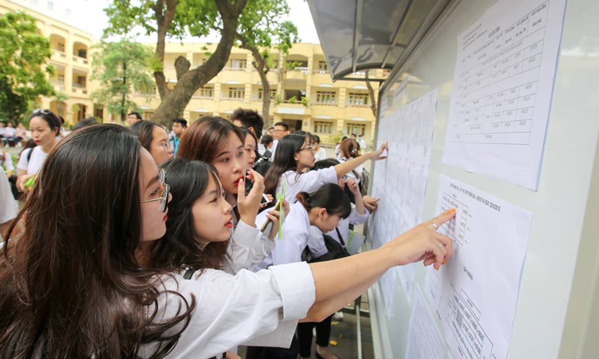 công bố điểm sàn 0