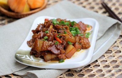 Thịt ba chỉ kho xơ mít  5
