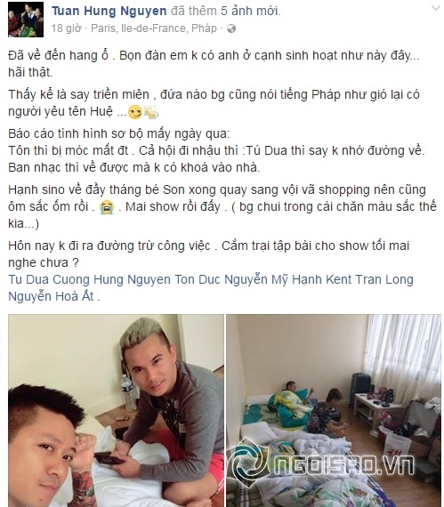 Bất ngờ trước nơi ở của Tuấn Hưng cùng anh em khi đi lưu diễn ở trời Tây 0