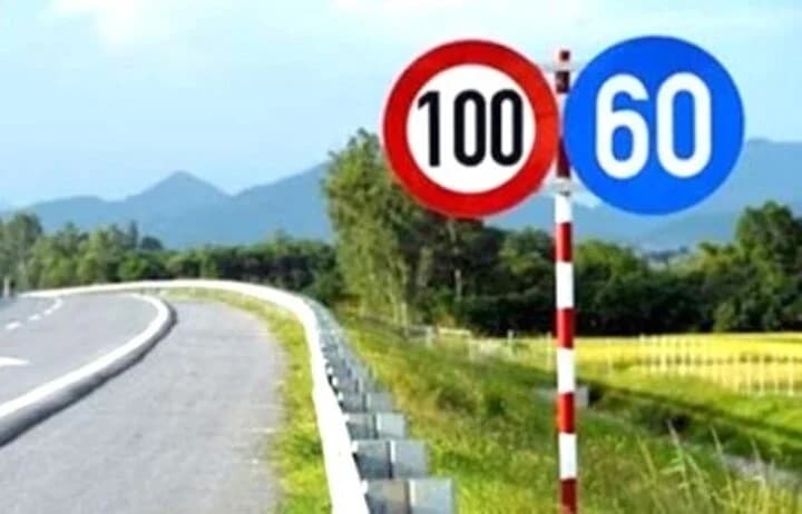Cách phân biệt biển báo tốc độ tối đa và tối thiểu 0