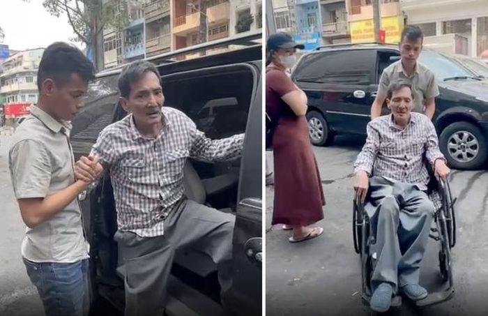 Em trai Thương Tín từng lên TP.HCM đưa anh đi khám bệnh và đón về quê nhà Phan Rang.
