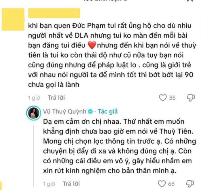 Gallery - Vũ Thúy Quỳnh nói gì về phát ngôn bị cho là đụng chạm Hoa hậu Thùy Tiên? - image 1