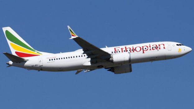 -0 00 737 MAX-8 Ethiopian Airlines