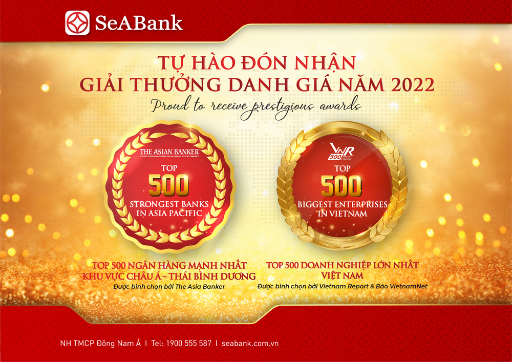 SeABank giai thuong VNR500&The Asian Banker