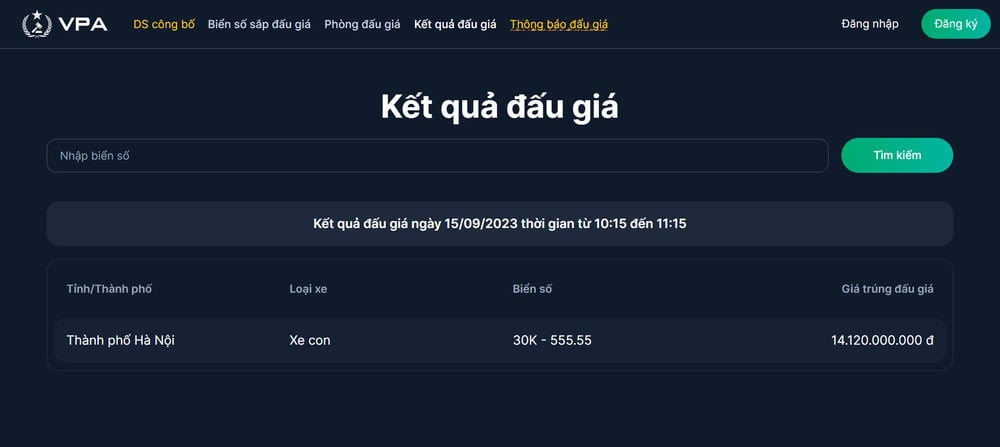 NDT - kQ dau gia bien ngu quy