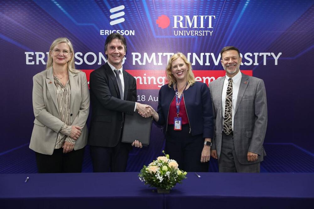 Ericsson & RMIT AI Lab Signing with Australian & Swedish Ambassadors