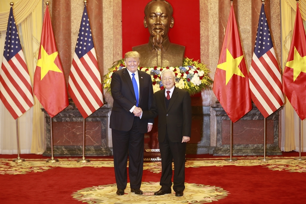 Nguyen Phu Trong Donald Trump