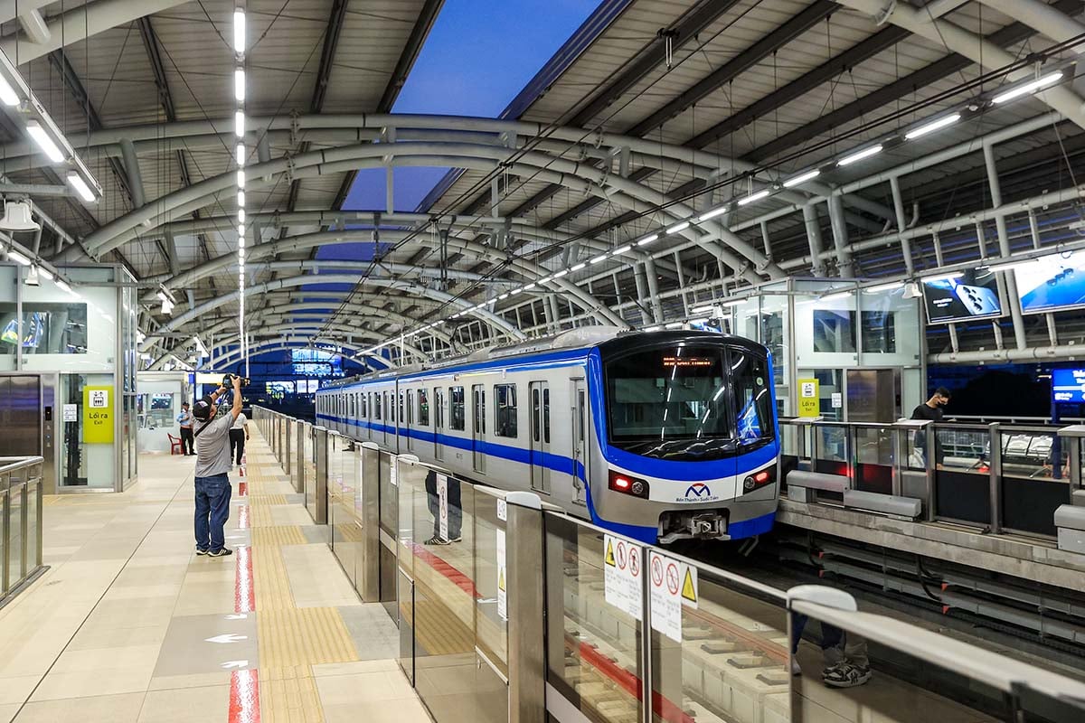 Tuyến metro số 1 Bến Thành - Suối Tiên tại TP.HCM đã đi vào vận hành từ cuối năm 2024 (Ảnh: Đức Thanh)