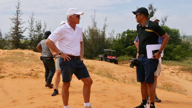 Ong Greg Norman khao sat du an tai Phan thiet