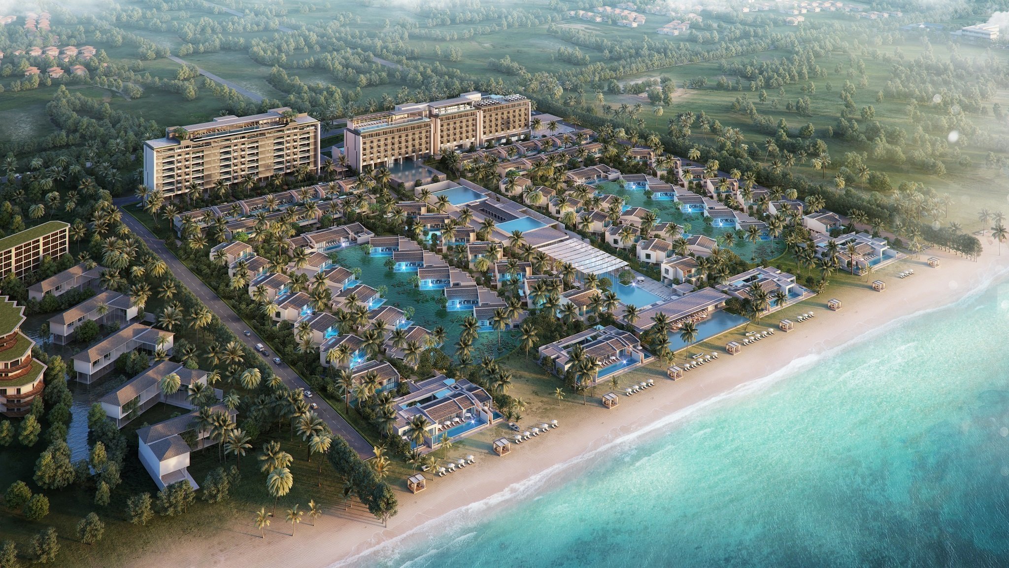 Regent Residences Phu Quoc: Regent Residences Phu Quoc, a luxurious paradise on the pearl island, welcomes you to indulge in the ultimate vacation experience. The magnificent design combined with cutting-edge amenities and the stunning beachfront location will leave you in awe. Join us to make unforgettable memories.