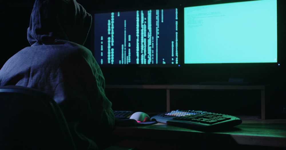 Hacker in the dark