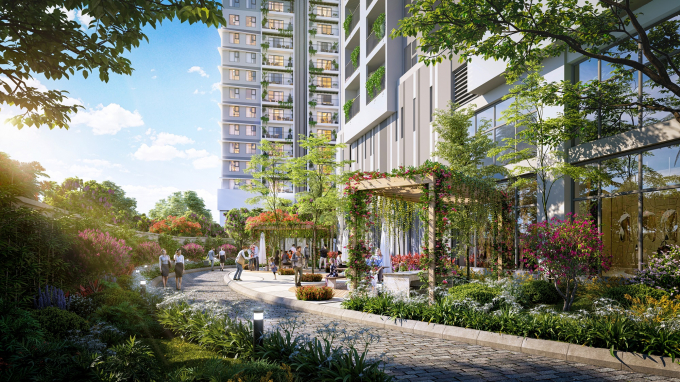 BerRiver Jardin cân bằng theo hướng sống xanh 'Living Healthy, Living Green & Living Blue', giúp cư dân hạn chế tối đa mọi áp lực và nguy cơ ô nhiễm, dịch bệnh. Ảnh: BRG.