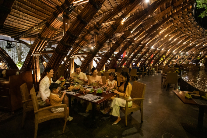 Nhà hàng Bamboo Wings – Nơi thăng hoa vị giác giữa miền xanh Đại Lải. Ảnh: Anh Đức.