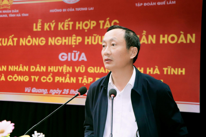Ông Đặng Ngọc Sơn, Phó Chủ tịch UBND tỉnh Hà Tĩnh. Ảnh: Xuân Hoàn.