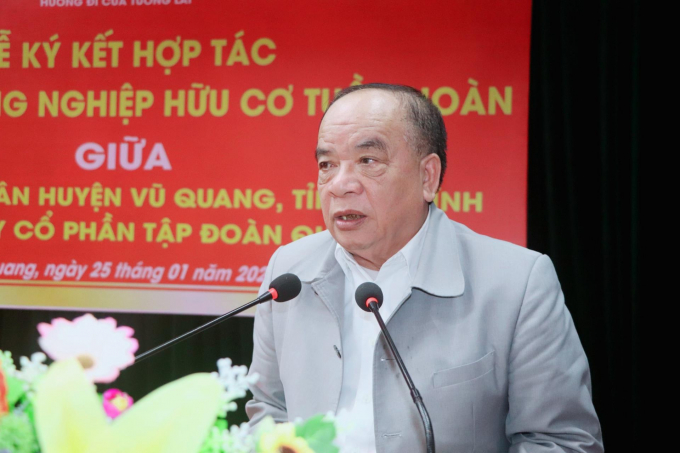 Ông Nguyễn Hồng Lam, Chủ tịch Tập đoàn Quế Lâm, Chủ tịch Hội Nông nghiệp tuần hoàn Việt Nam. Ảnh: Xuân Hoàn.