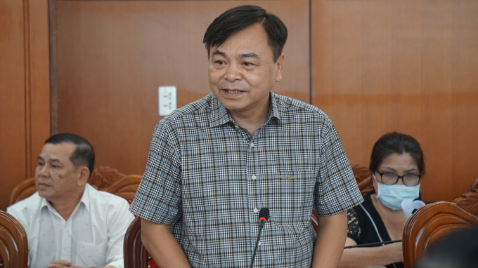Thứ trưởng Nguyễn Hoàng Hiệp phát biểu tại Hội nghị, đưa ra các giải pháp để tháo gỡ vướng mắc tại dự án Krông Pách Thượng.