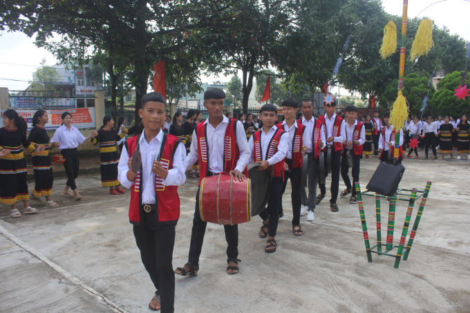 Lễ khai giảng trong không khí vui tươi của trường Phổ thông Dân tộc nội trú tỉnh Gia Lai.