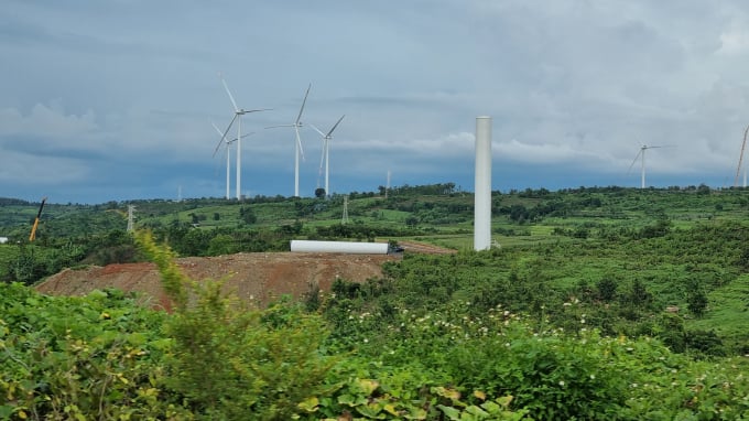 Các dự án điện gió ở Gia Lai bị chậm tiến độ.