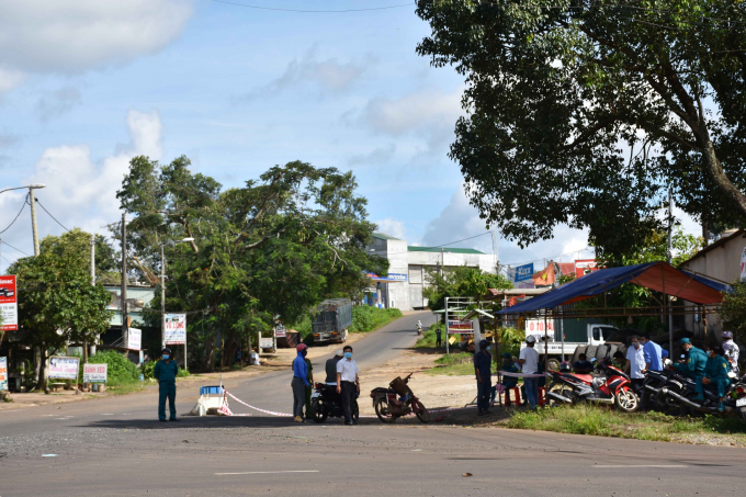 Chốt kiểm soát Giữa TP. Pleiku và huyện Đăk Đoa.