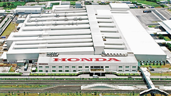 Nhà máy lắp ráp ô tô của Honda tại Phúc Yên (Vĩnh Phúc).